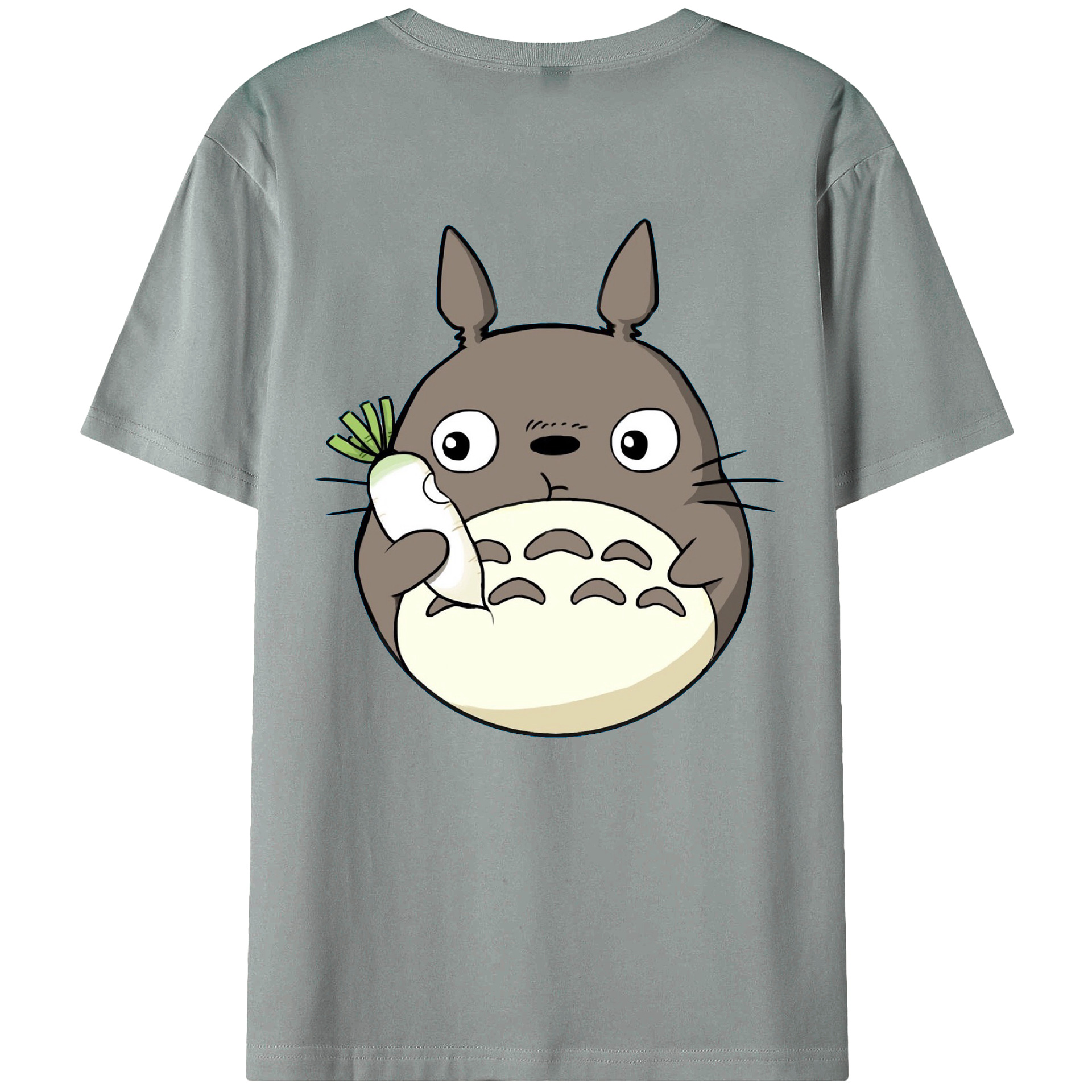 （画像用） となりのトトロ 草壁メイ 草壁サツキ My Neighbor Totoro Satsuki Kusakabe Mei Kusakabe 綿100％ メンズ半袖Tシャツ（バックプリント） 通気性